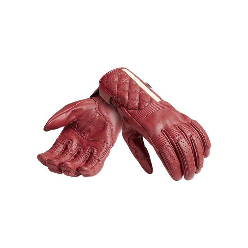 Red leather gloves sale mens