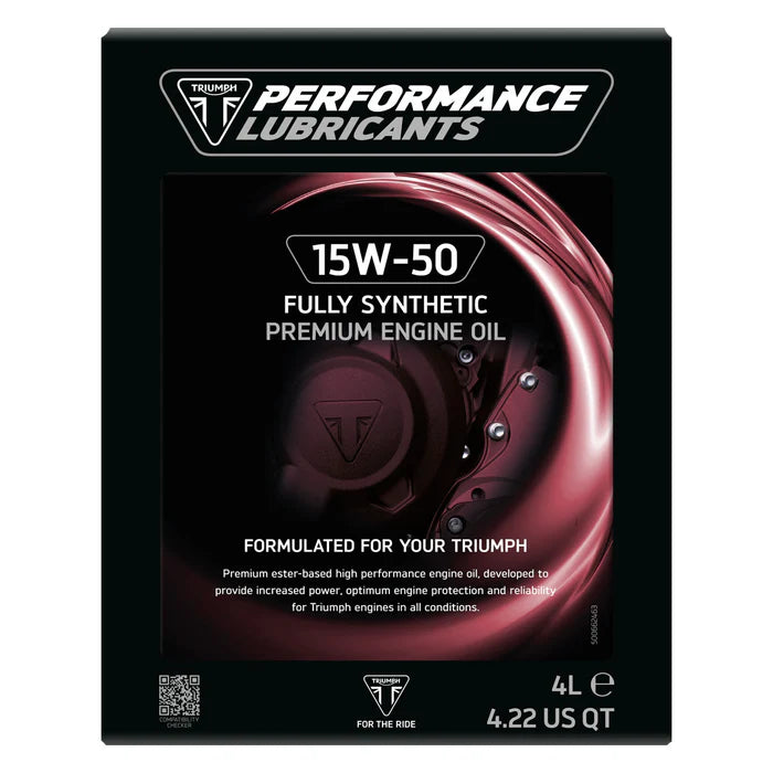 Triumph Ester Based Fully Synthetic 15W-50 4 Litre Lube Cube
