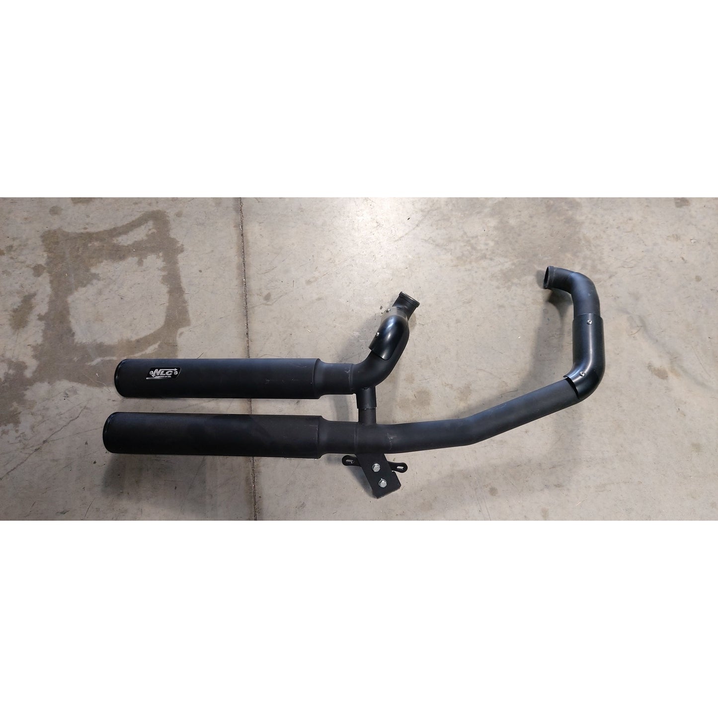 Exhaust System V-Rod "High Exit" Stainless Steel Black Matt NLC