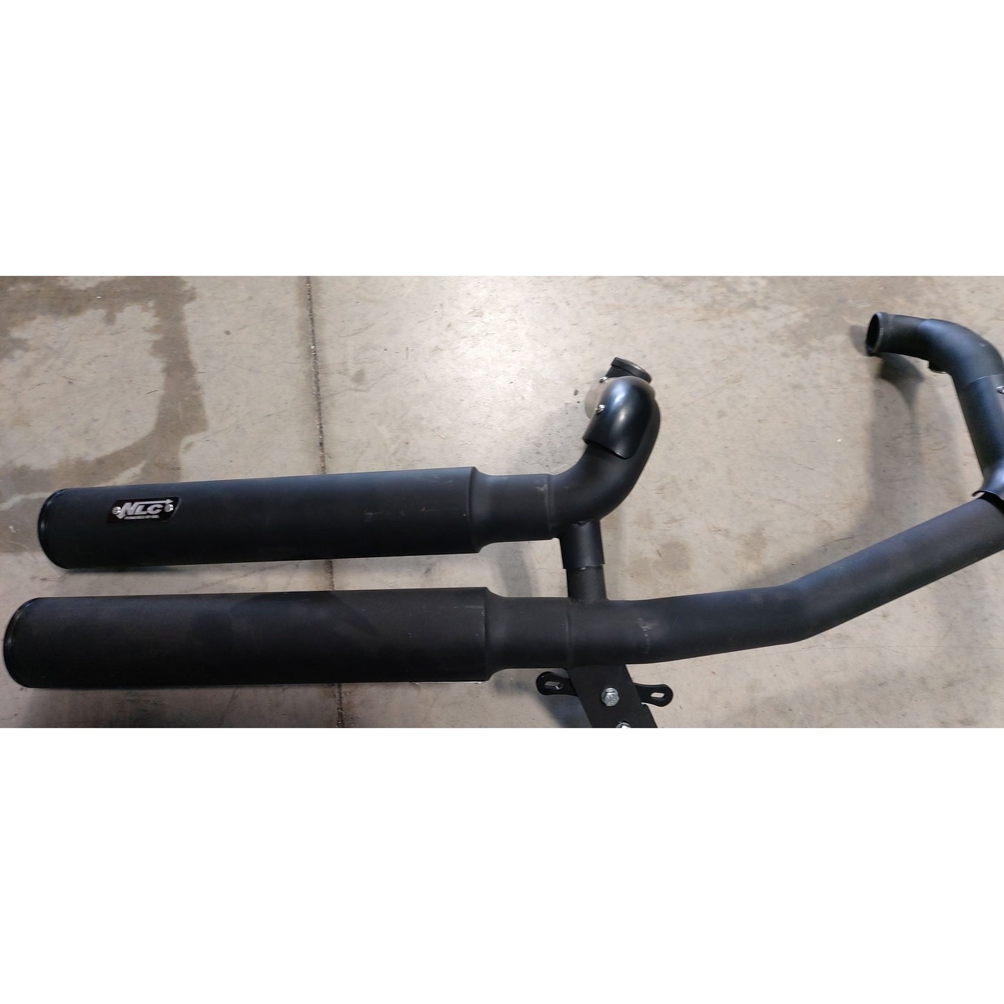 Exhaust System V-Rod "High Exit" Stainless Steel Black Matt NLC