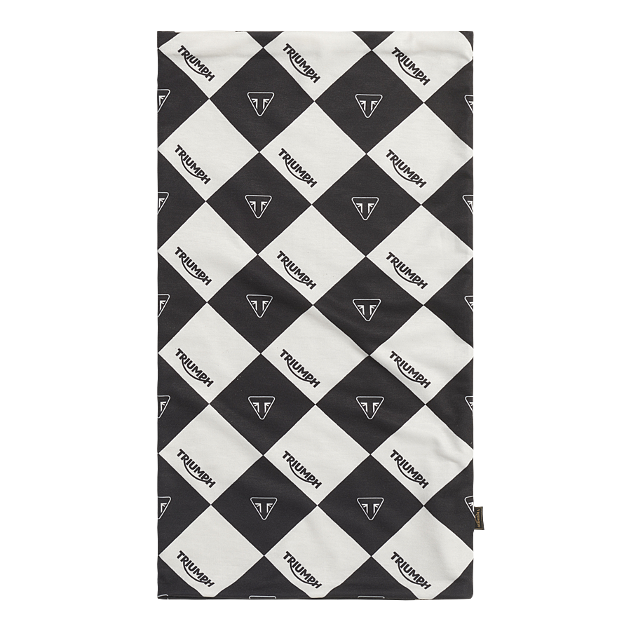 Triumph Harlequinn Neck Tube - Black/Bone