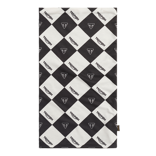 Triumph Harlequinn Neck Tube - Black/Bone