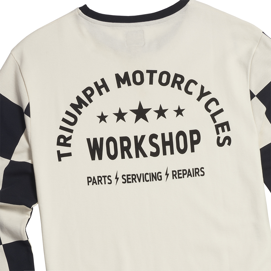 Triumph Harker Long Sleeve T-Shirt - Bone/Black