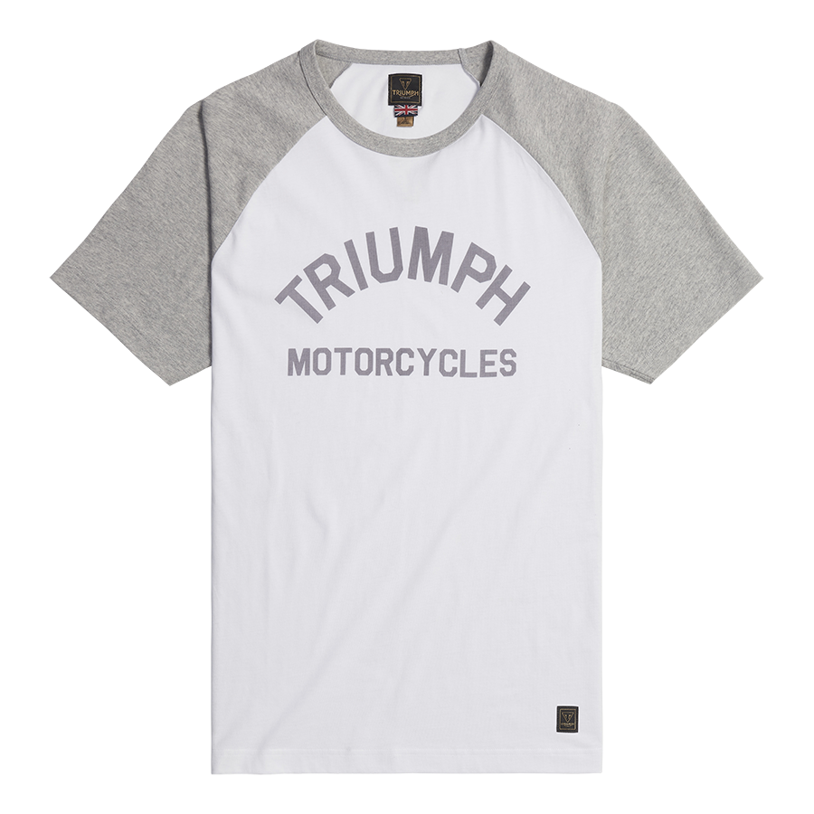 Triumph Saltern T Shirt White Grey Marl