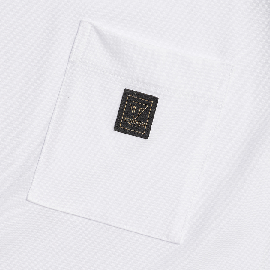Triumph Blackwell Long Sleeve T-Shirt - White/Grey