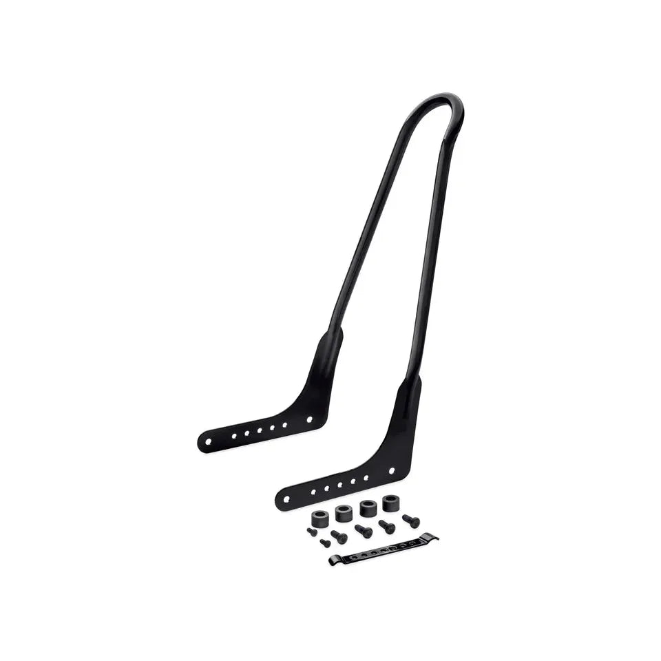 HARLEY-DAVIDSON TALL RIGID MOUNT SISSY BAR BLACK Fits ’18-later FLDE, FLHC, FLHCS, FLSL, FXBB, FXBBS, FXST and '24-later FLI models
