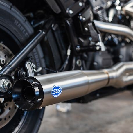 S&S Cycle SuperStreet 2 Into 1 Exhaust System In Stainless Steel