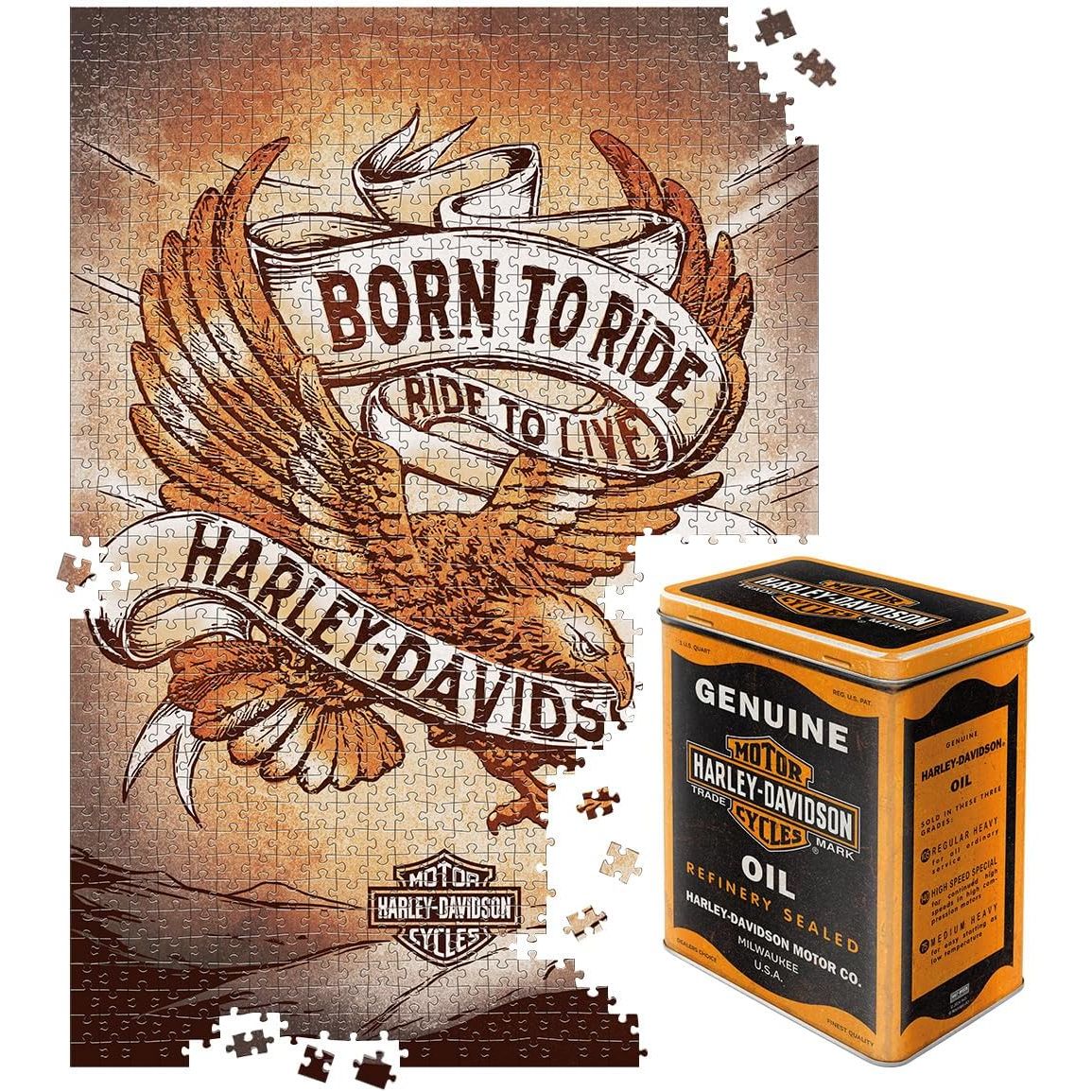 Harley-Davidson® Limited Edition Puzzle IN tin box-Tall
