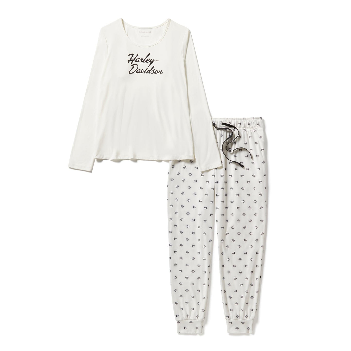 Harley-Davidson® Women's Long Sleeve Pyjama Set - Cloud Dancer