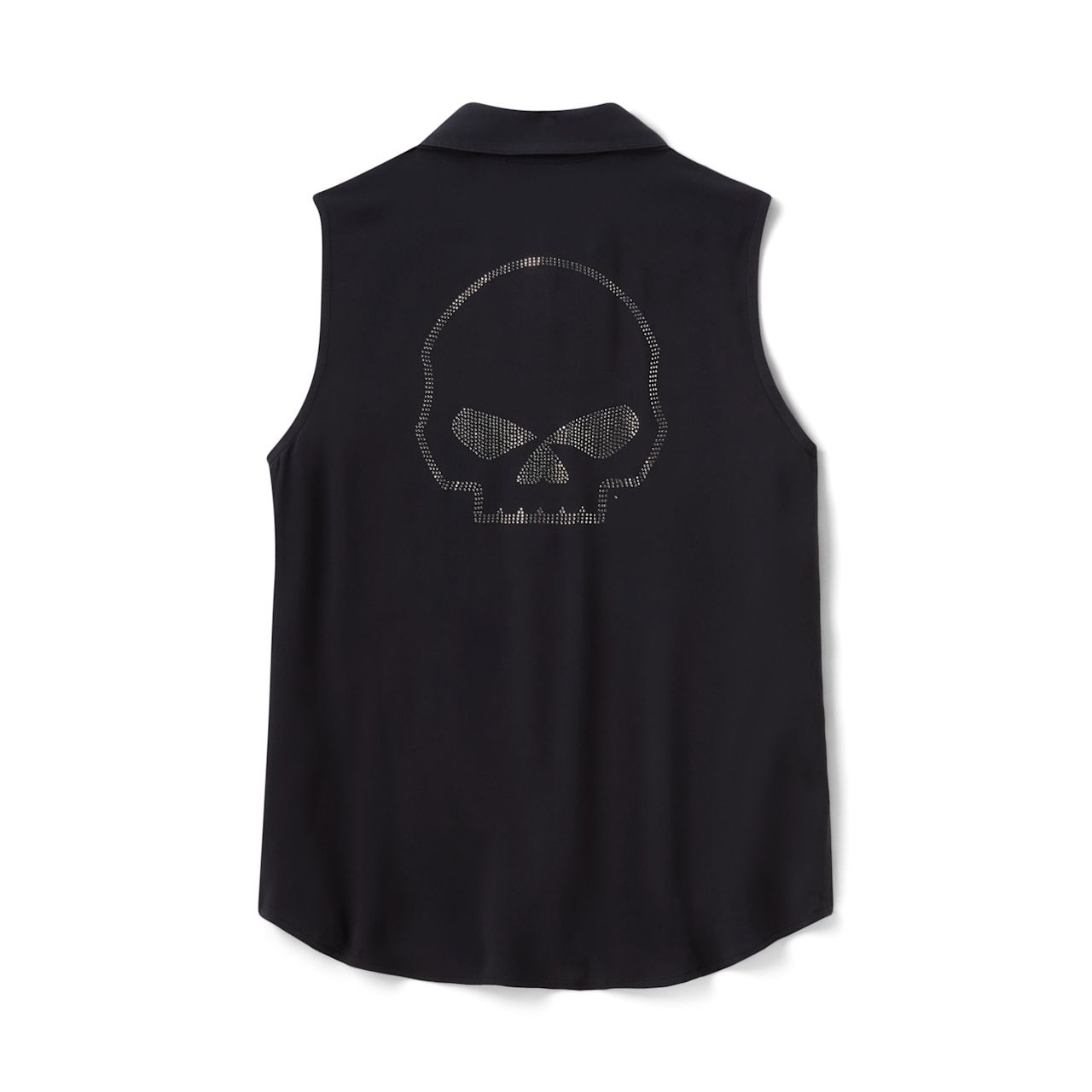 Harley-Davidson® Women's Willie G Skull Bling Sleeveless - Harley Black