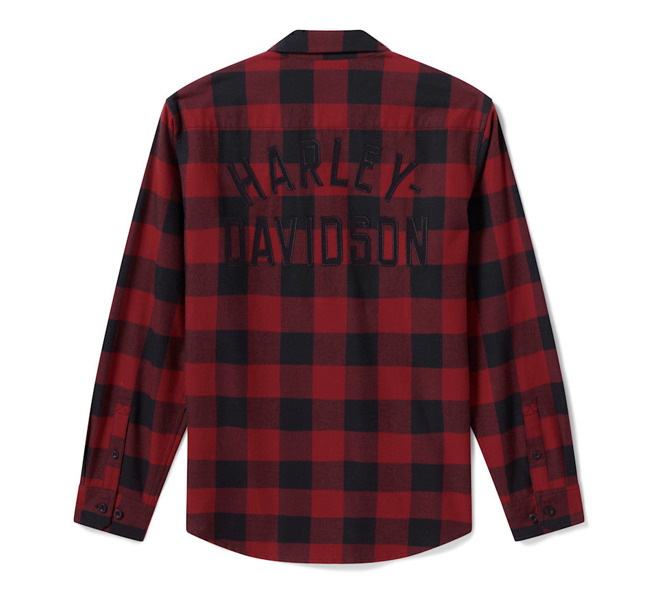 Harley-Davidson® Men's H-D Essential Buffalo Check Woven Shirt