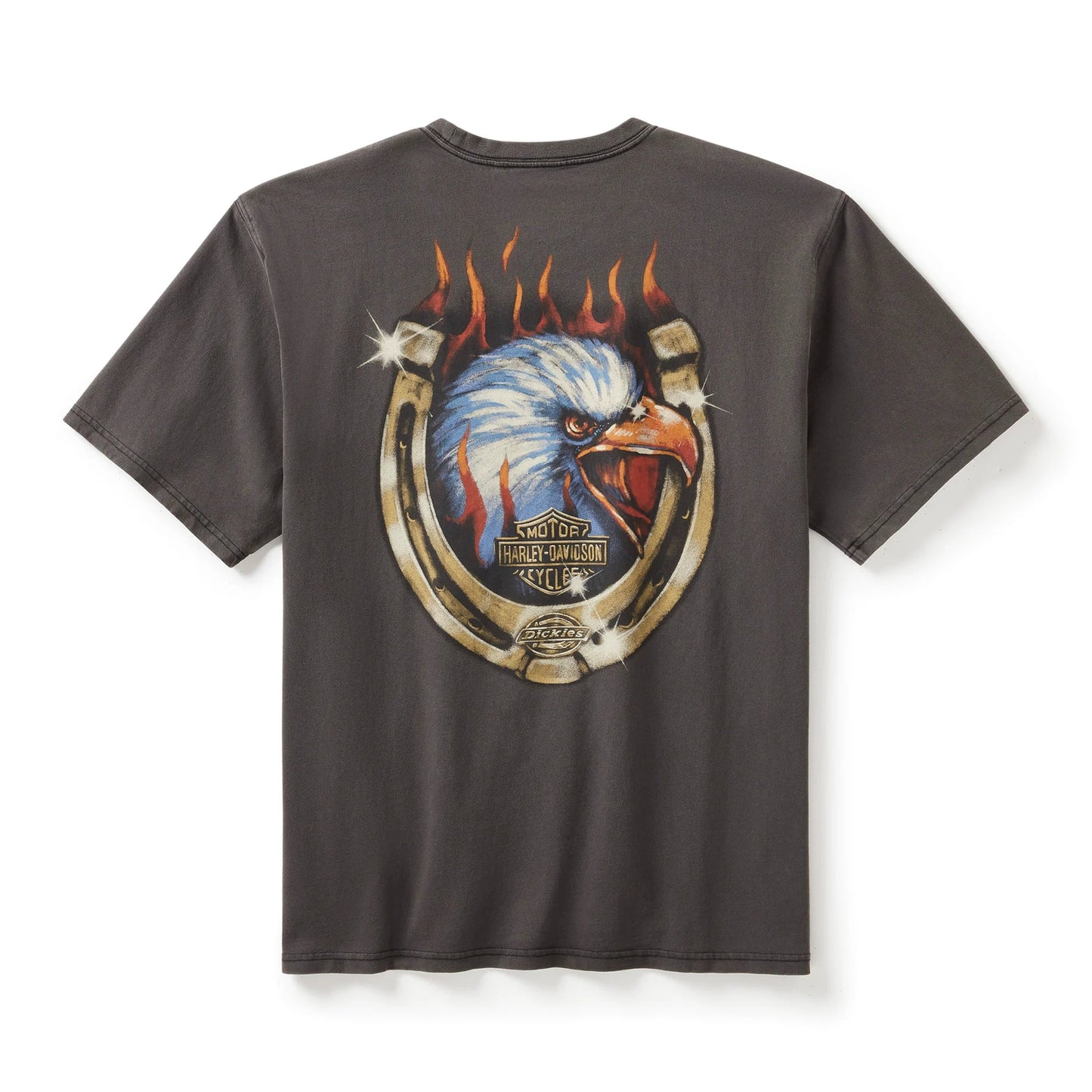 Dickies x HD® Men's Heavyweight Flaming Eagle Tee