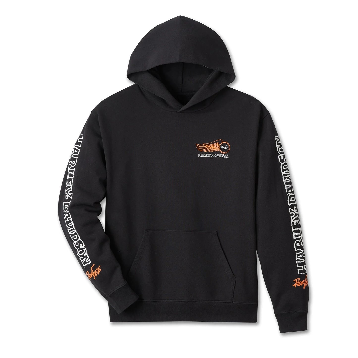 Harley-Davidson® Willie G Winged Wheel Pullover Hoodie - True Black