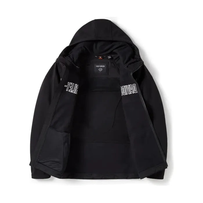 Harley-Davidson® Trenton Deflector 2.0 Hooded Riding Fleece - Harley Black