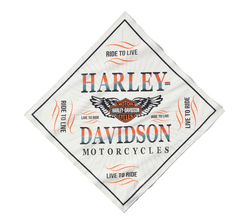 Harley-Davidson® Women's Ombre Harley-Davidson Bandana - Cloud Dancer