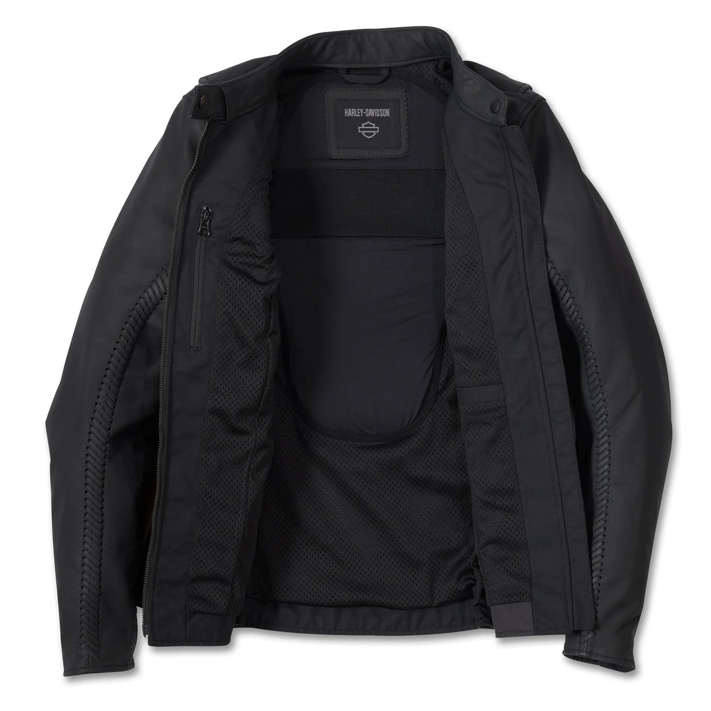 Harley-Davidson® Women's Leather Jacket Moxie Willie G Laced - Black