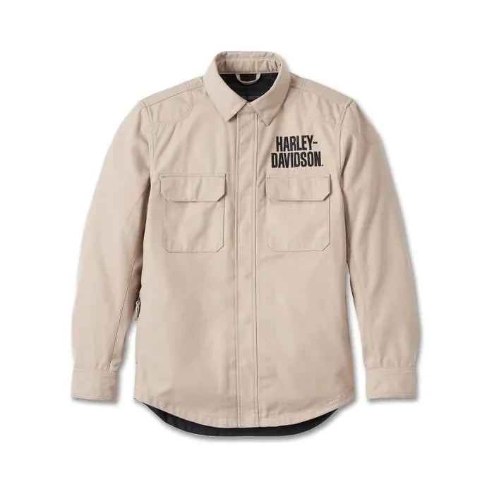 Harley Davidson Men s Operative Riding Shirt Jacket Tan