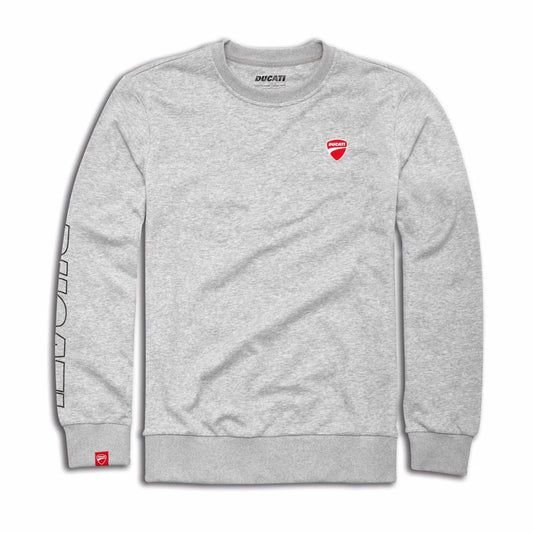 Ducati Ducatiana Grey Round-Neck Men's Sweatshirt