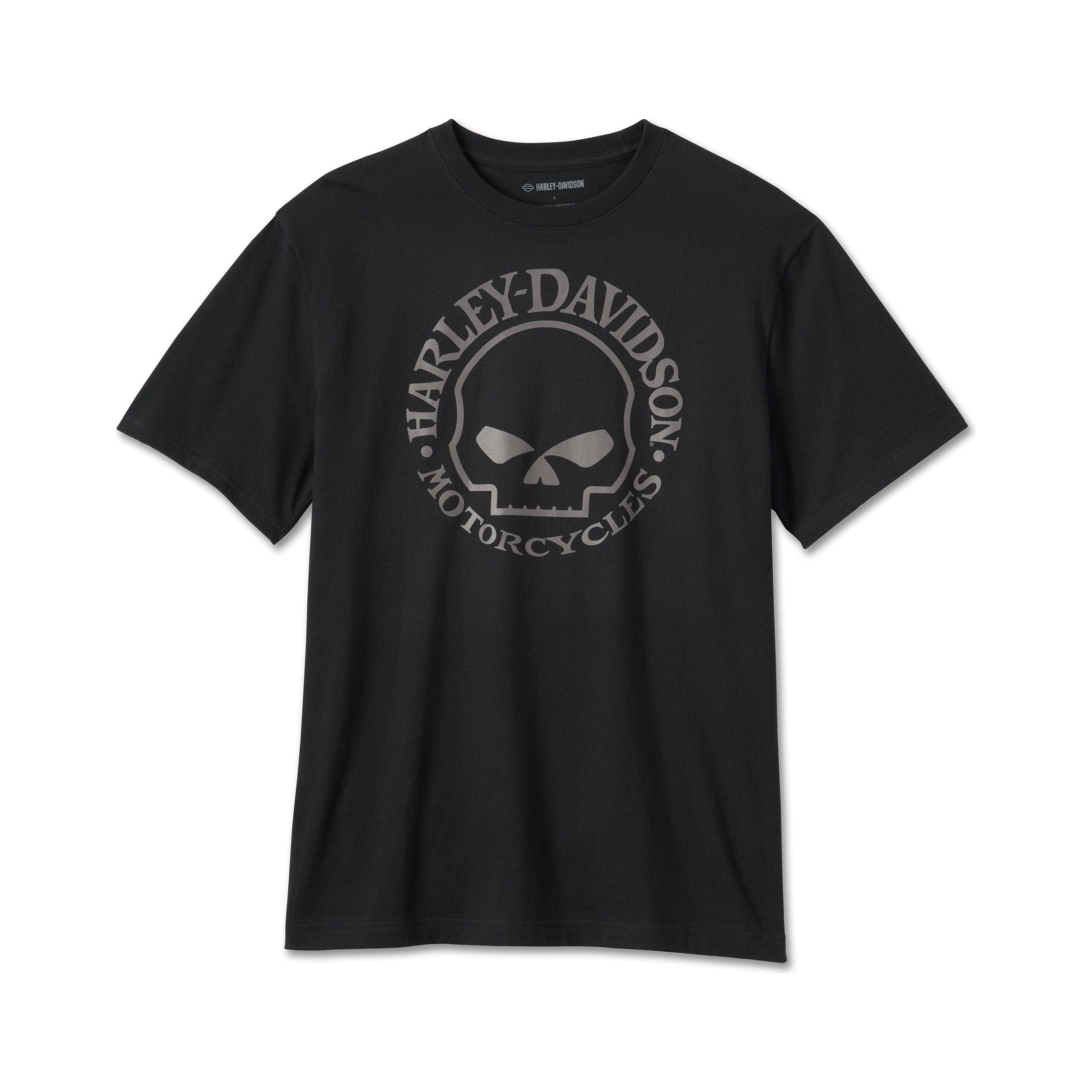 T-shirt à manches longues pour homme Willie G. Skull Harley-Davidson® blanc  - Léo Harley-Davidson®
