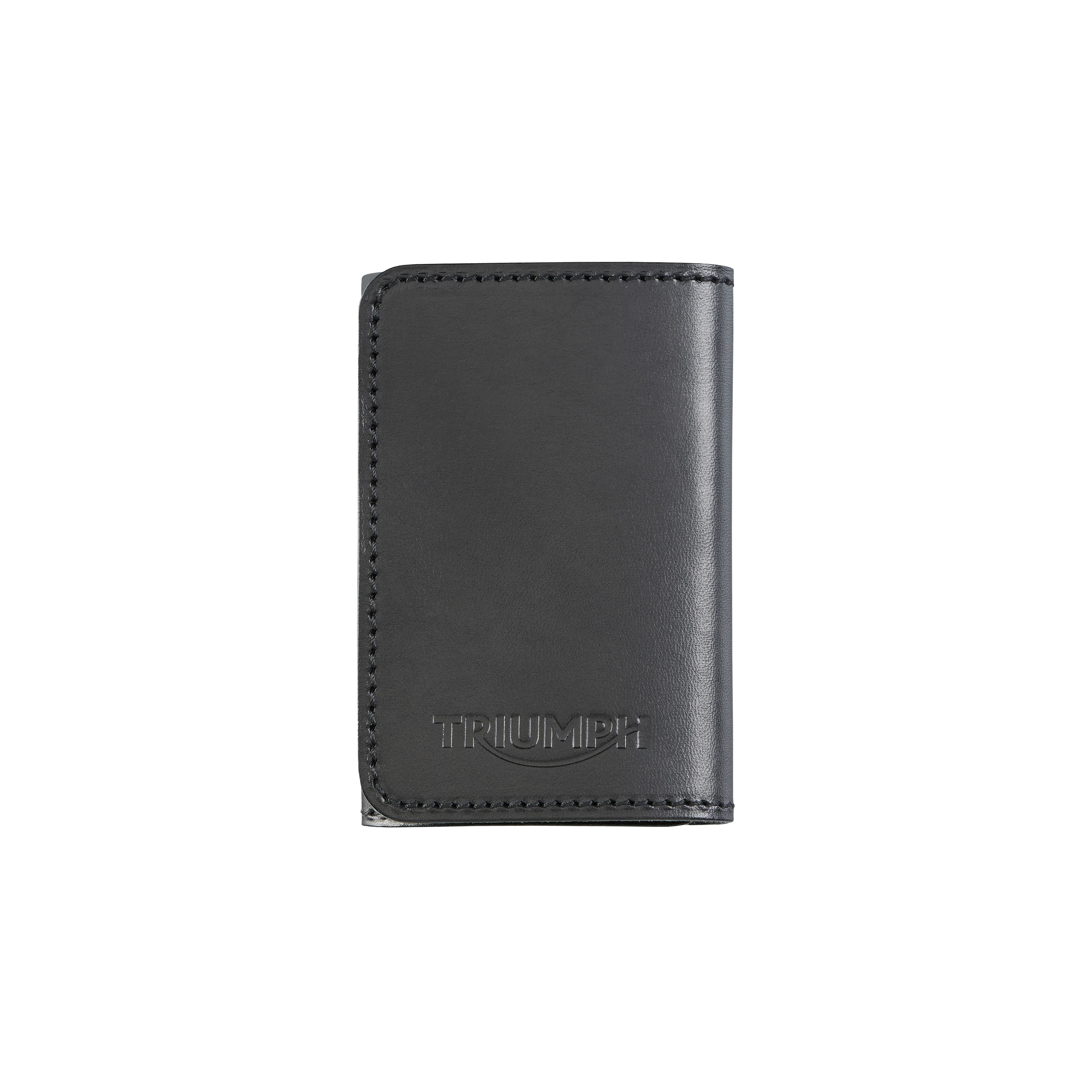 Triumph Black Leather Folding Key Holder - Premium Leather Key
