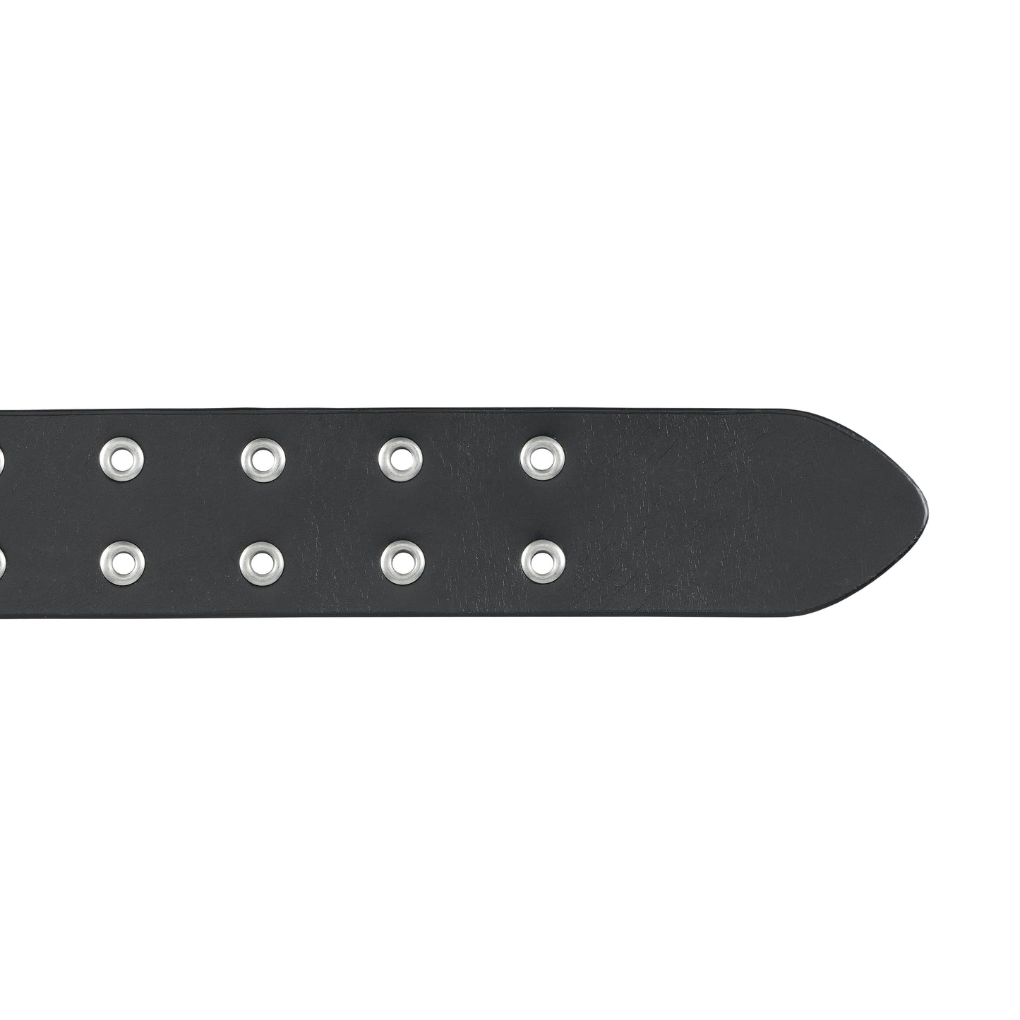 Triumph Black Leather Rivet Belt - Premium Men’s Motorcycle Belt