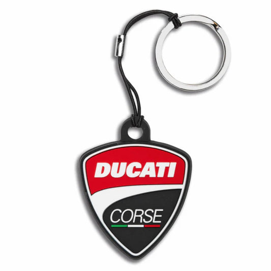 Ducati Corse Shield Rubber Keyring