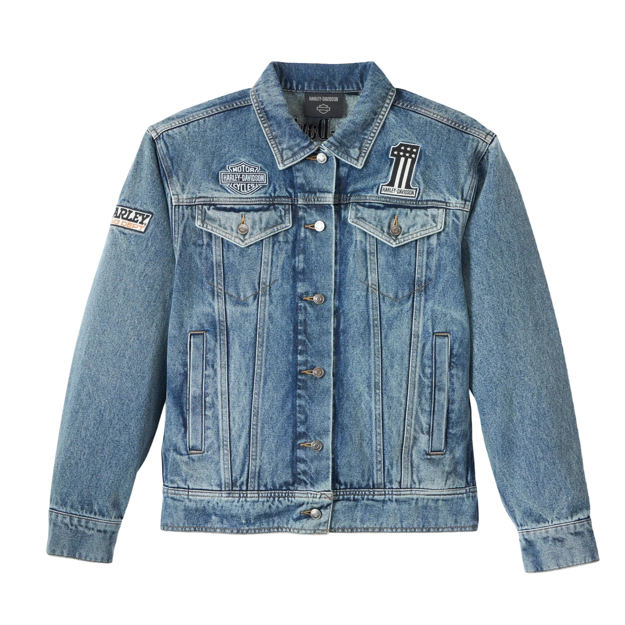 Harley davidson sale denim jacket womens