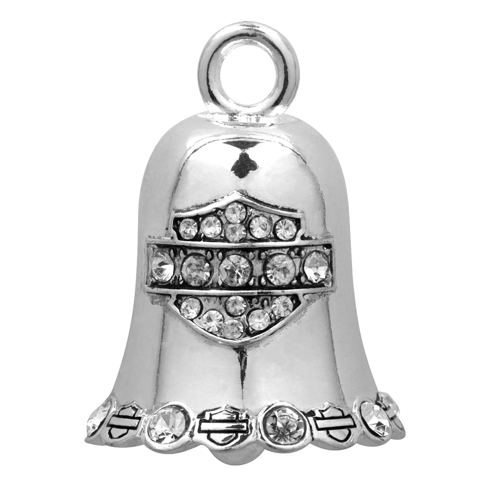 Harley-Davidson® White Crystal Bar & Shield Ride Bell