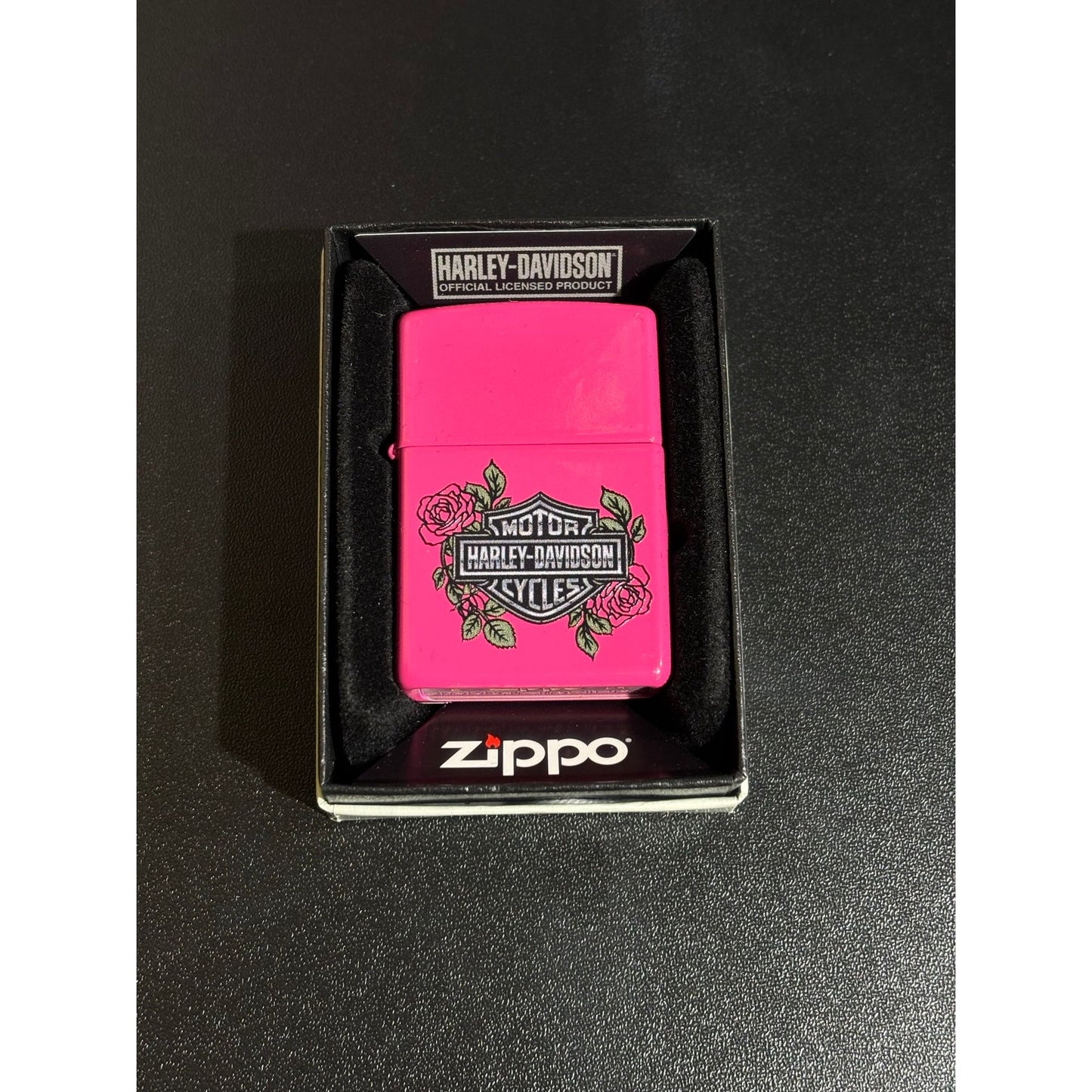 Harley-Davidson® Pink Roses Zippo Lighter
