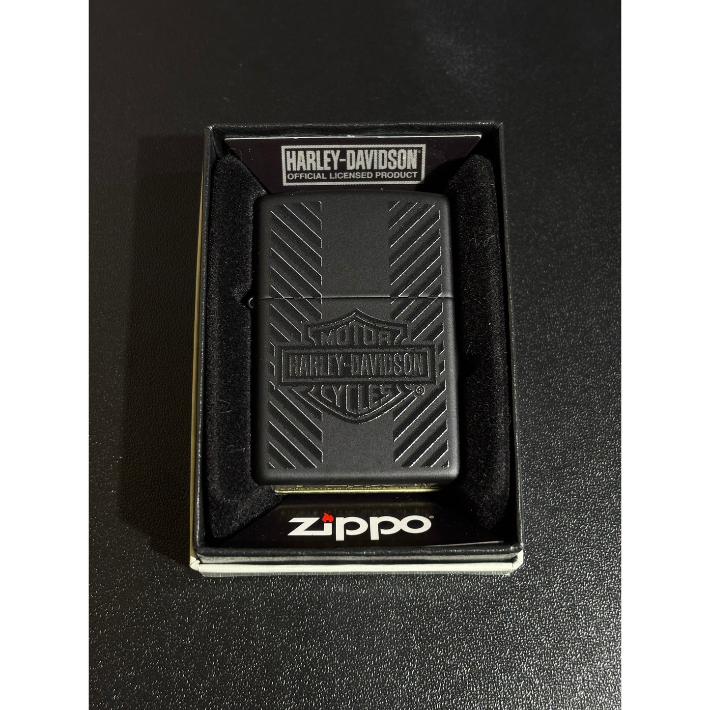 Harley-Davidson® Black Tyre Tread Zippo Lighter