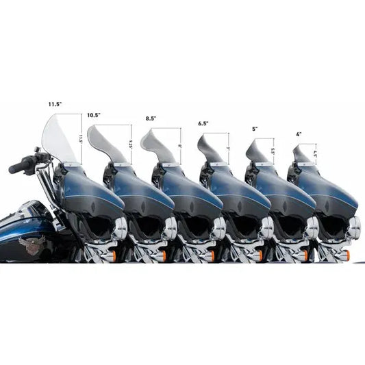 Klock Werks Flare Windshield - 11.5", Dark Smoke