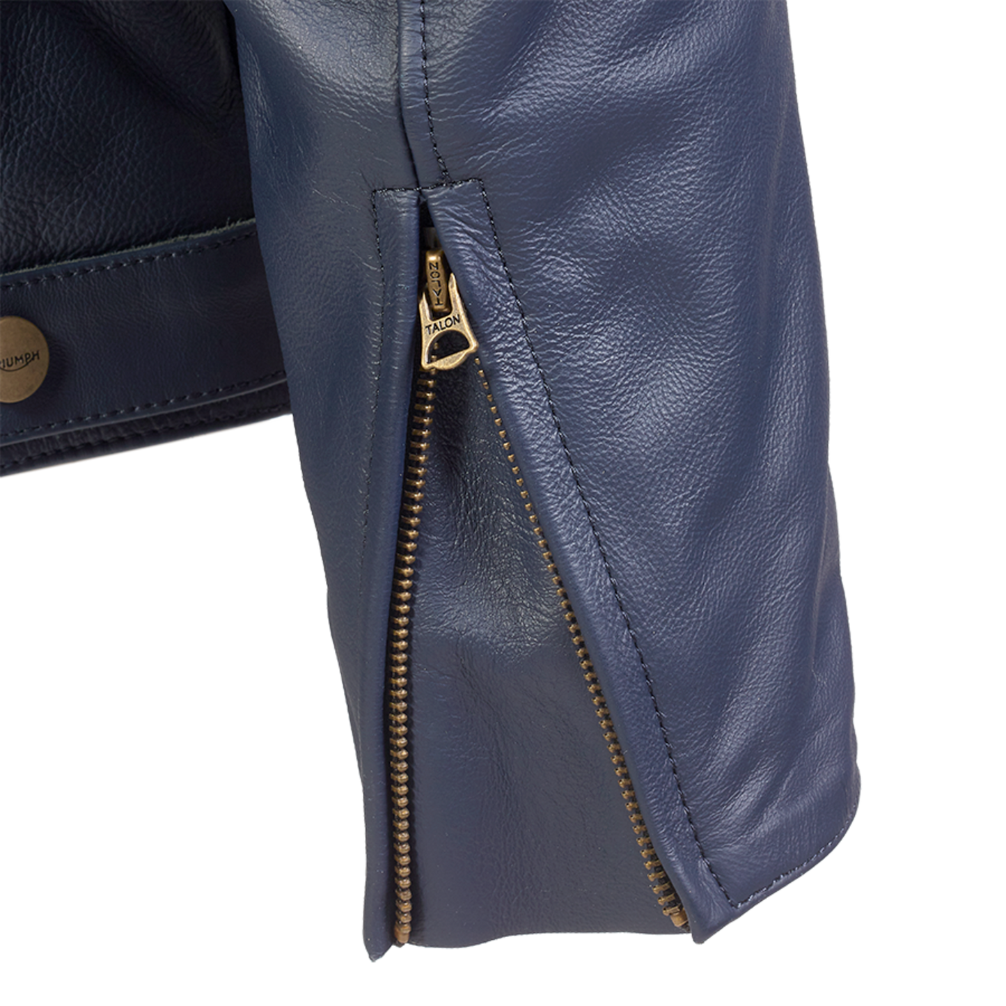 Triumph Braddan Leather Jacket - Blue