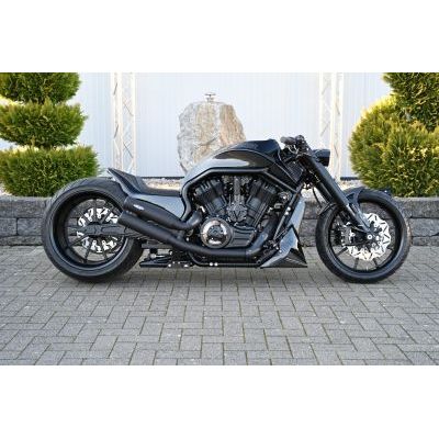 Exhaust System V-Rod "High Exit" Stainless Steel Black Matt NLC
