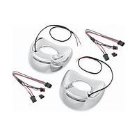 Harley-Davidson® Illuminated Fairing Mount Mirror
Covers - Chrome
