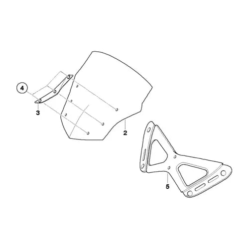 BMW Motorrad K1200GT/K1300GT Windshield - 46637685017
