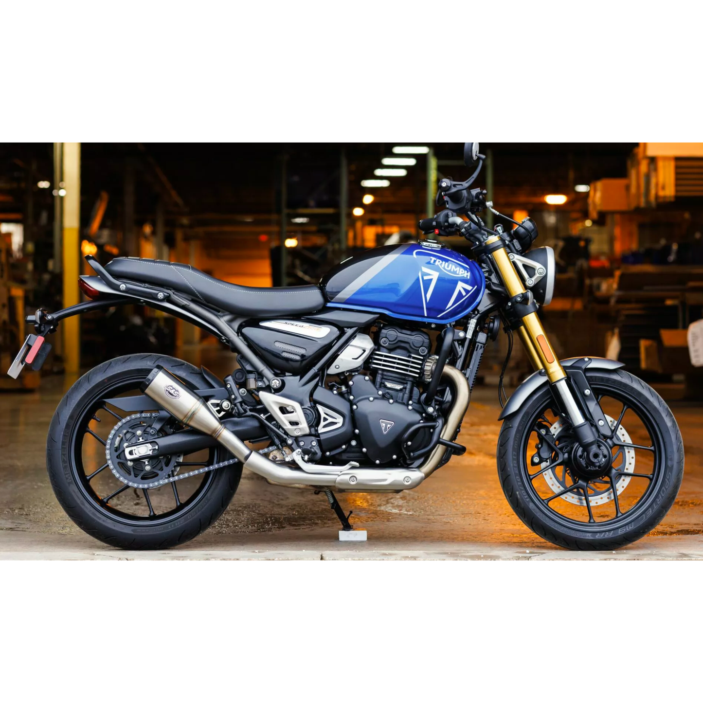 S&S Grand National Muffler for Triumph 400 - Fitment Included, Deposit Only