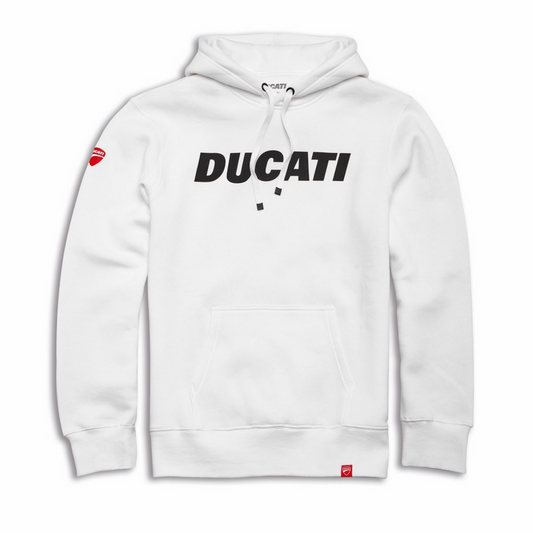 Ducati Logo Hooded Sweatshirt White
