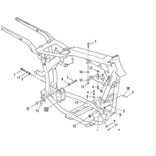 Harley-Davidson® Dyna Rear Engine Mount