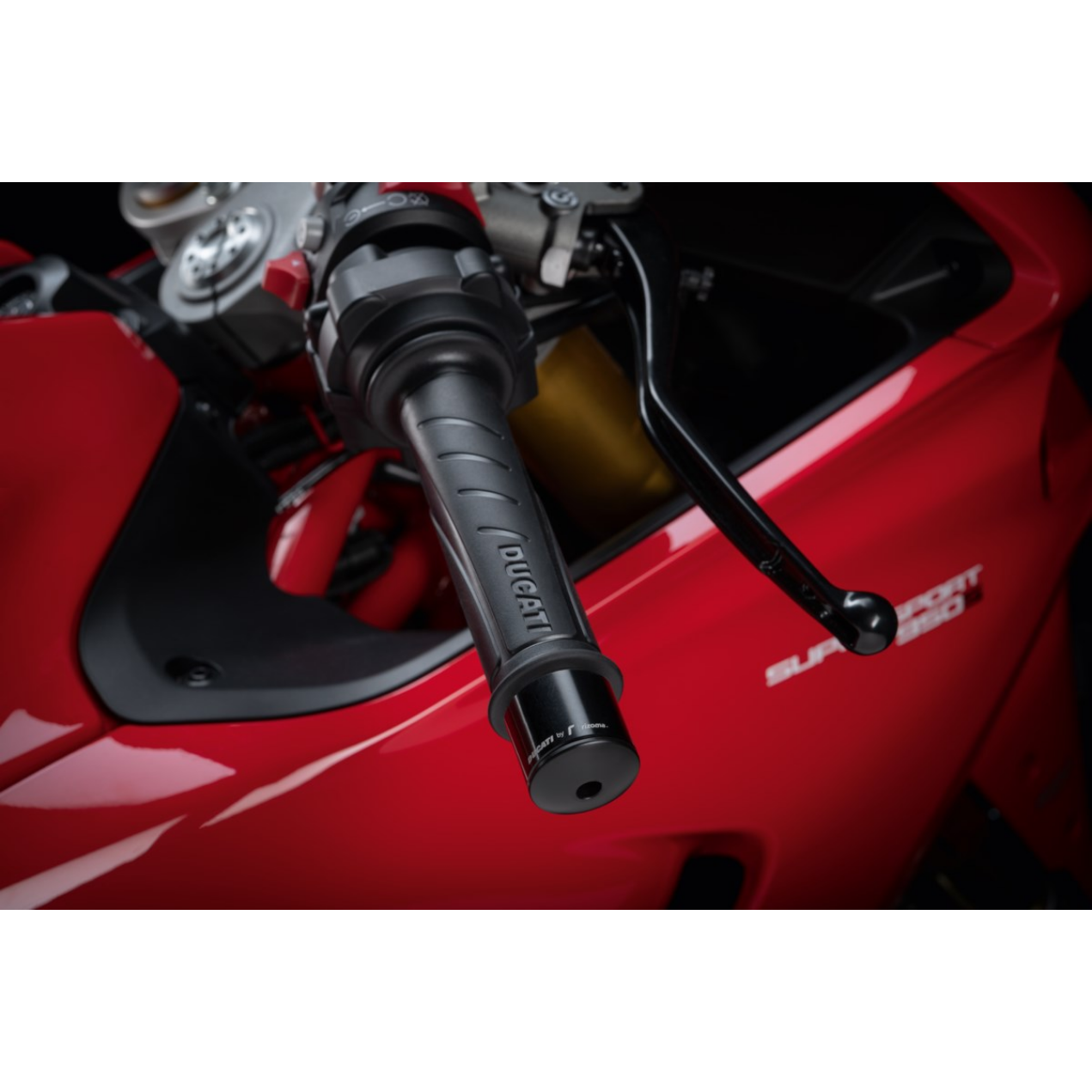 Ducati Rizoma Billet Aluminium Handlebar Balancing Weights - Red