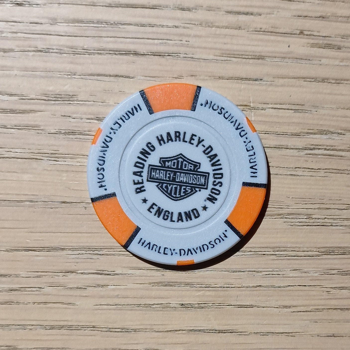 Harley-Davidson® Reading Poker Chip
