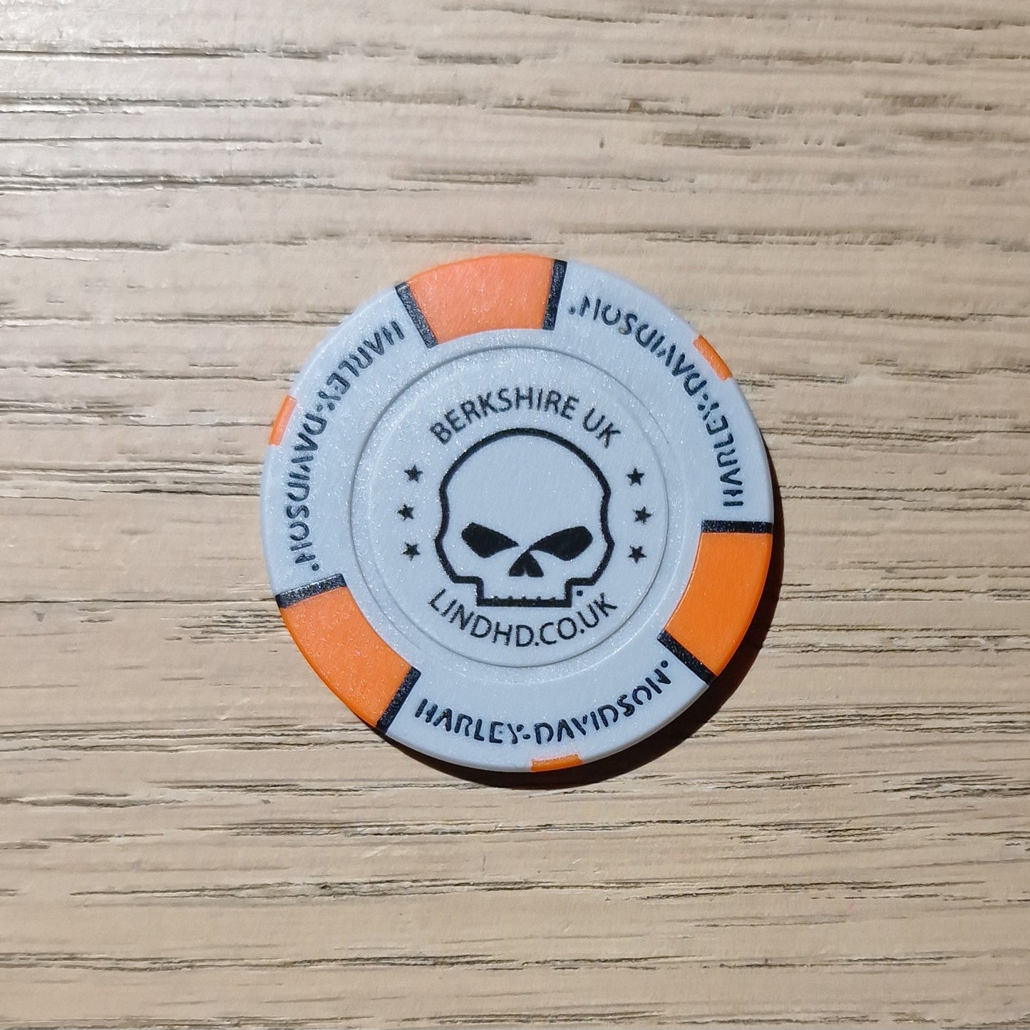 Harley-Davidson® Reading Poker Chip