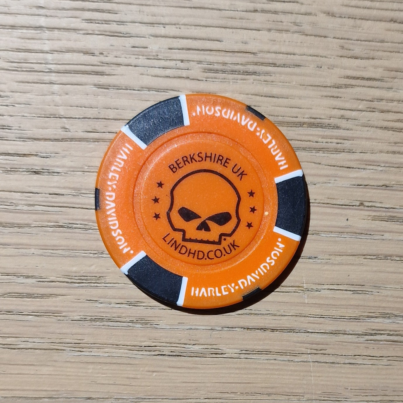 Harley-Davidson® Reading Poker Chip