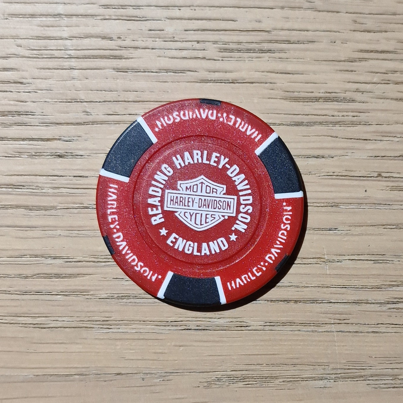 Harley-Davidson® Reading Poker Chip