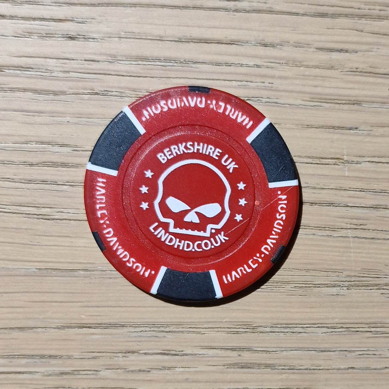Harley-Davidson® Reading Poker Chip
