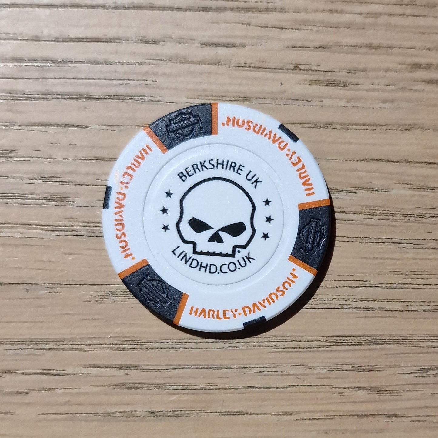 Harley-Davidson® Reading Poker Chip