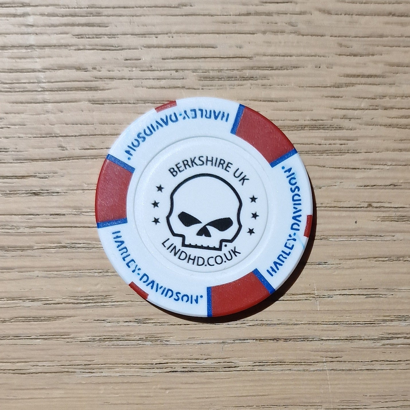 Harley-Davidson® Reading Poker Chip