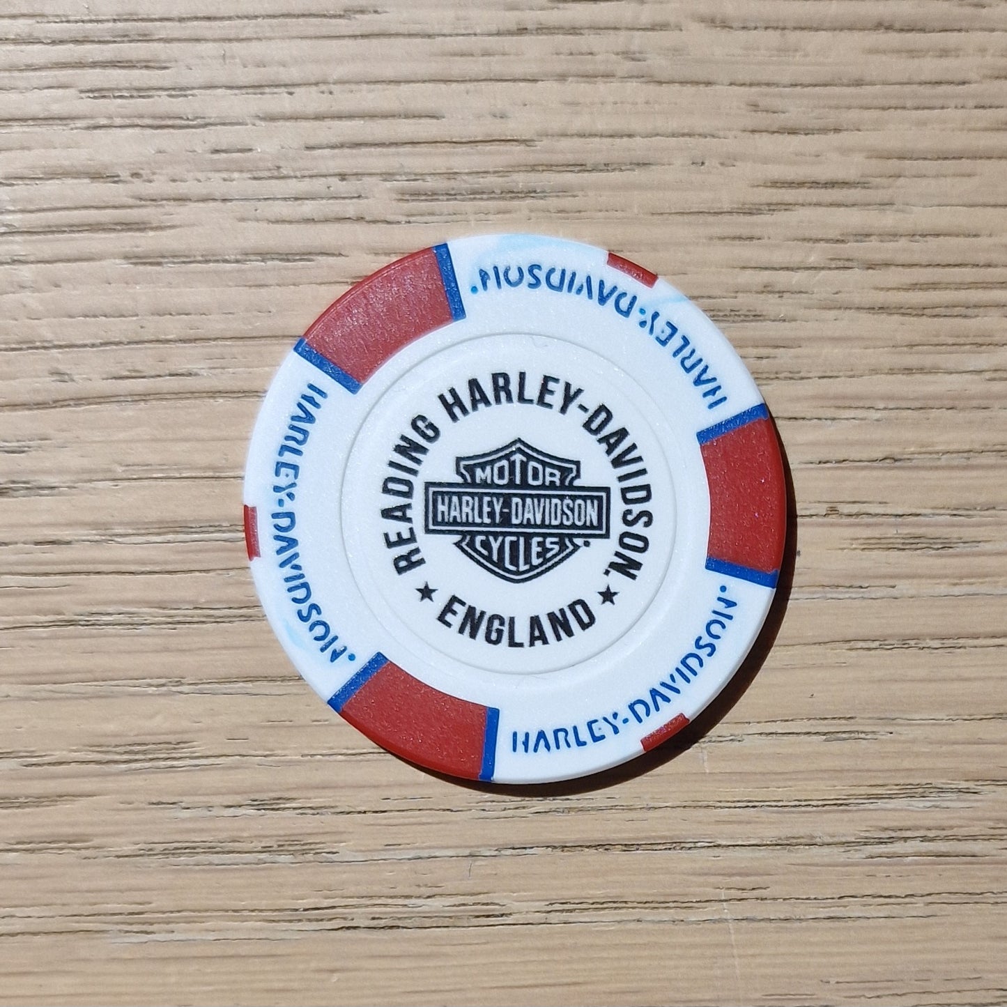 Harley-Davidson® Reading Poker Chip
