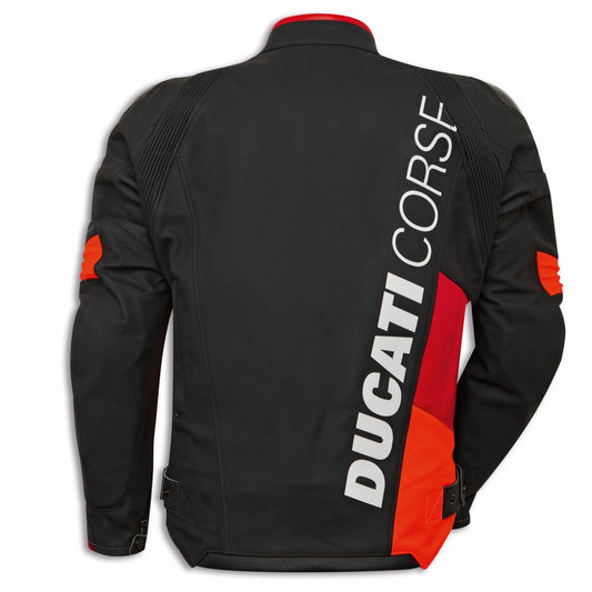Ducati Corse C6 Black Leather Men's Jacket