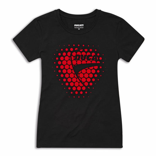 Ducati Women's Heart Black T-Shirt