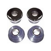 Heavy-Duty Polyurethane Handlebar Damper Kit Chrome Clear